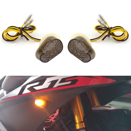 2X LED Turn Signal Flush Mount for Yamaha YZF R3 R6 R1 FZ6 FZ1 Light Blinker