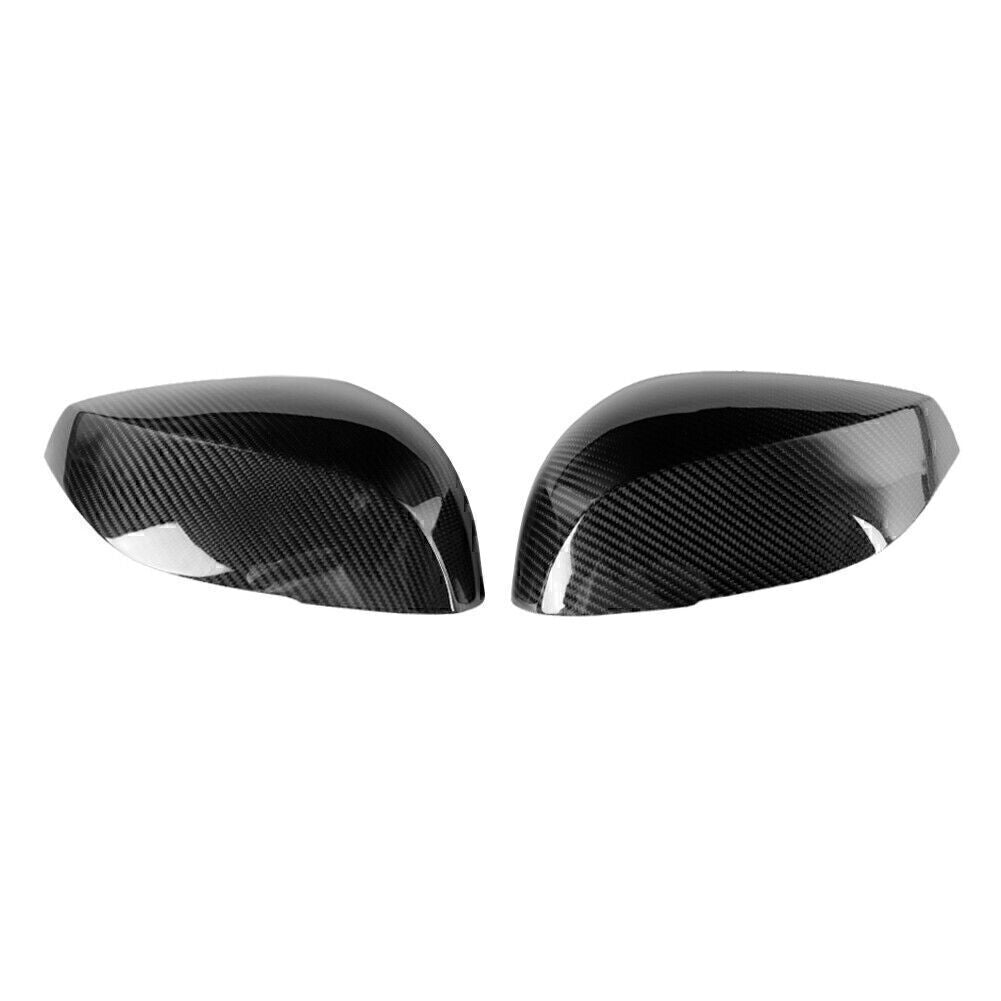 Carbon Fiber Add-On Side Mirror Cover Trim Fit 14-20 for INFINITI Q50 Q60 Q70 QX30