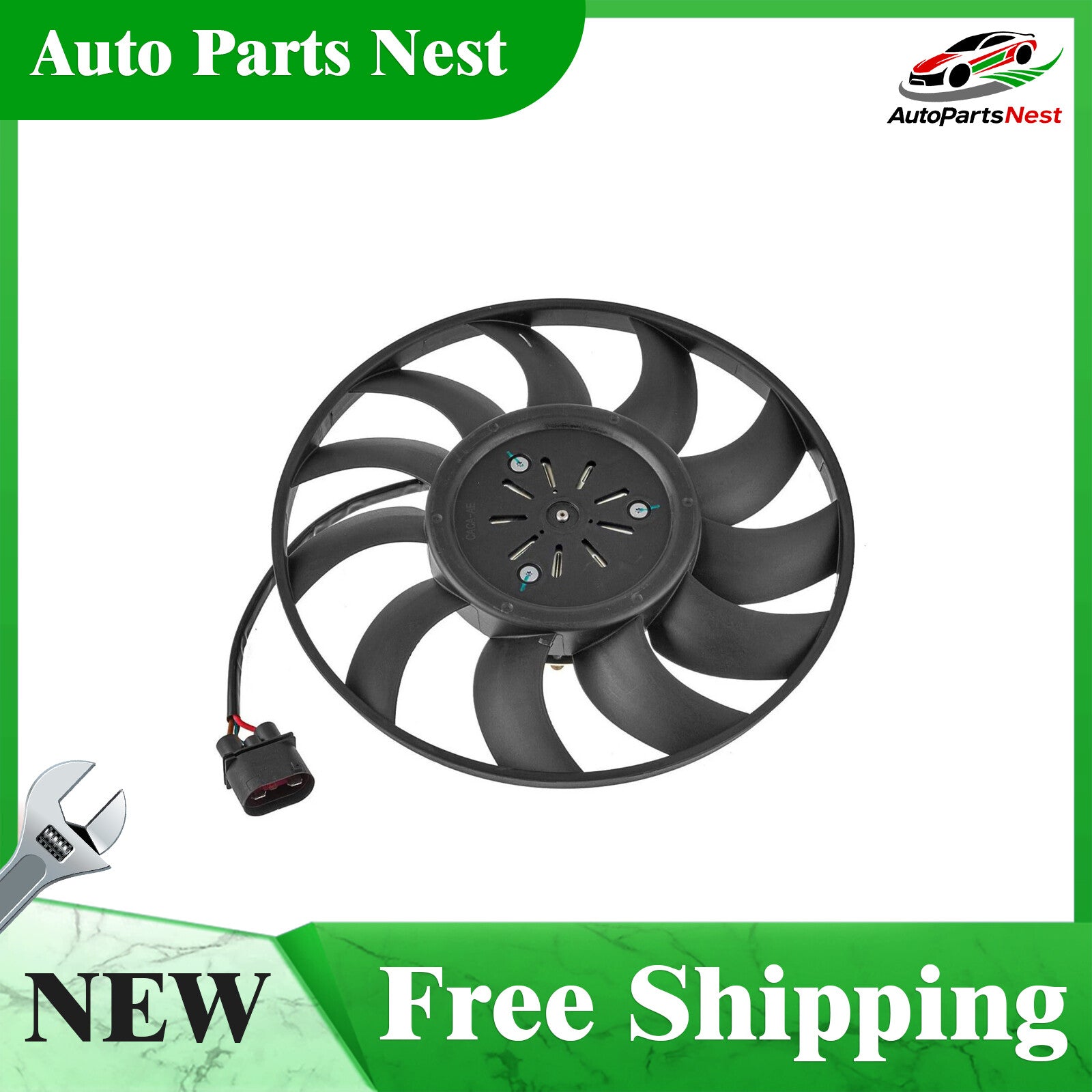 Right Side Engine Cooling Fan Assy 4H0959455AC for Audi for A8 S8 Quattro 10-17 Q
