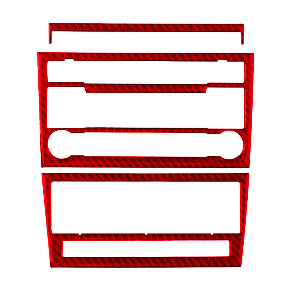 Red Carbon Fiber Interior Full Sets Cover Trim Kit For Ranger 2019-2022 v