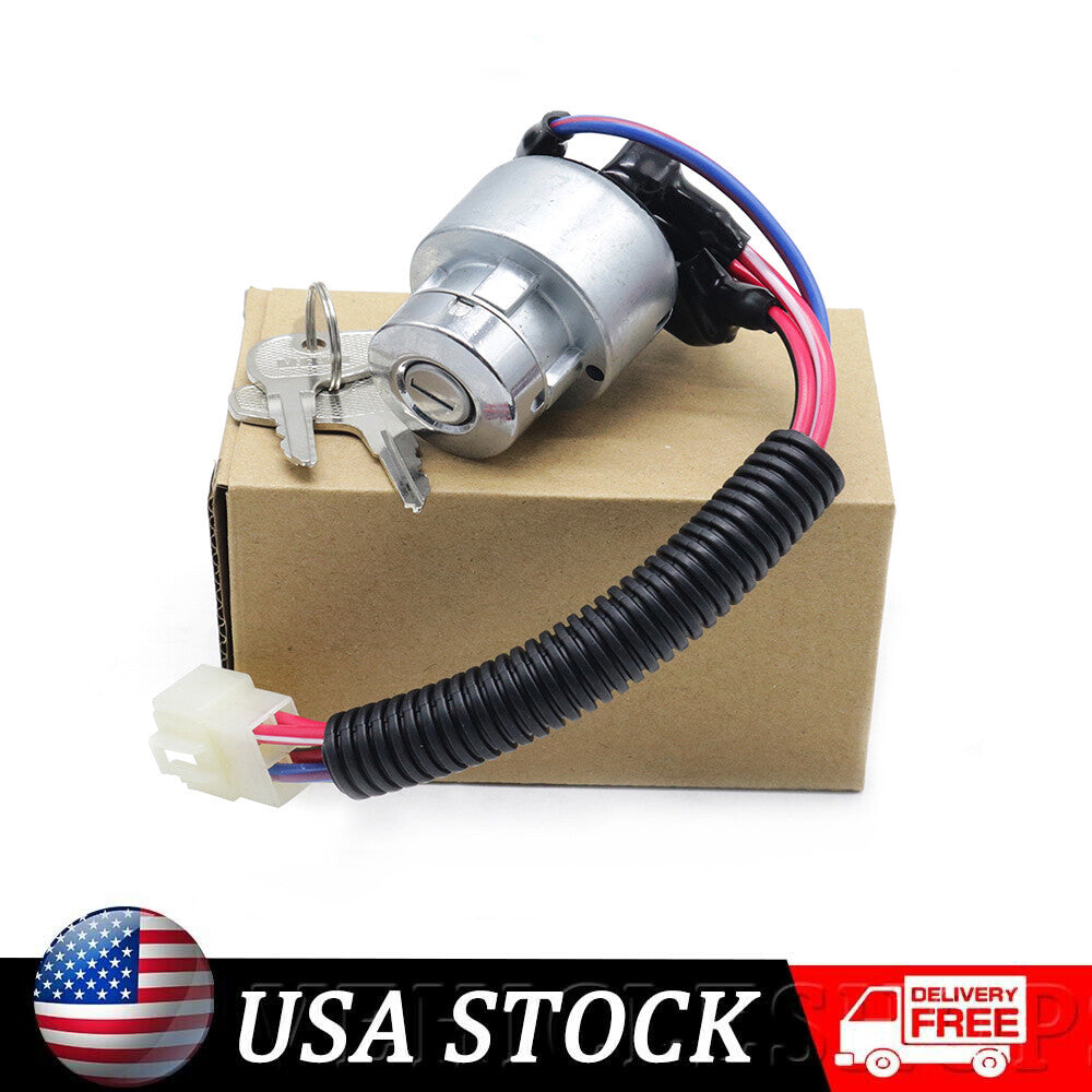 Ignition switch/ignition lock compatible with Kubota L3400, L3700, L3800, L4300, L4400 models with 2 buttons.