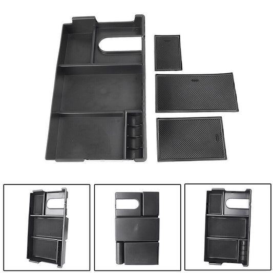 Center Console Storage Armrest Organizer Box Tray fit for Toyota Tundra 2014-18 Car Q