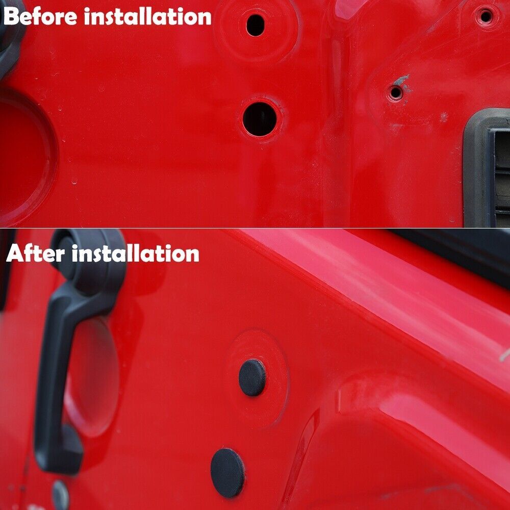 for Jeep for Wrangler JK 2007-17 Tailgate Plug Set Spare Tire Carrier Delete Rubber