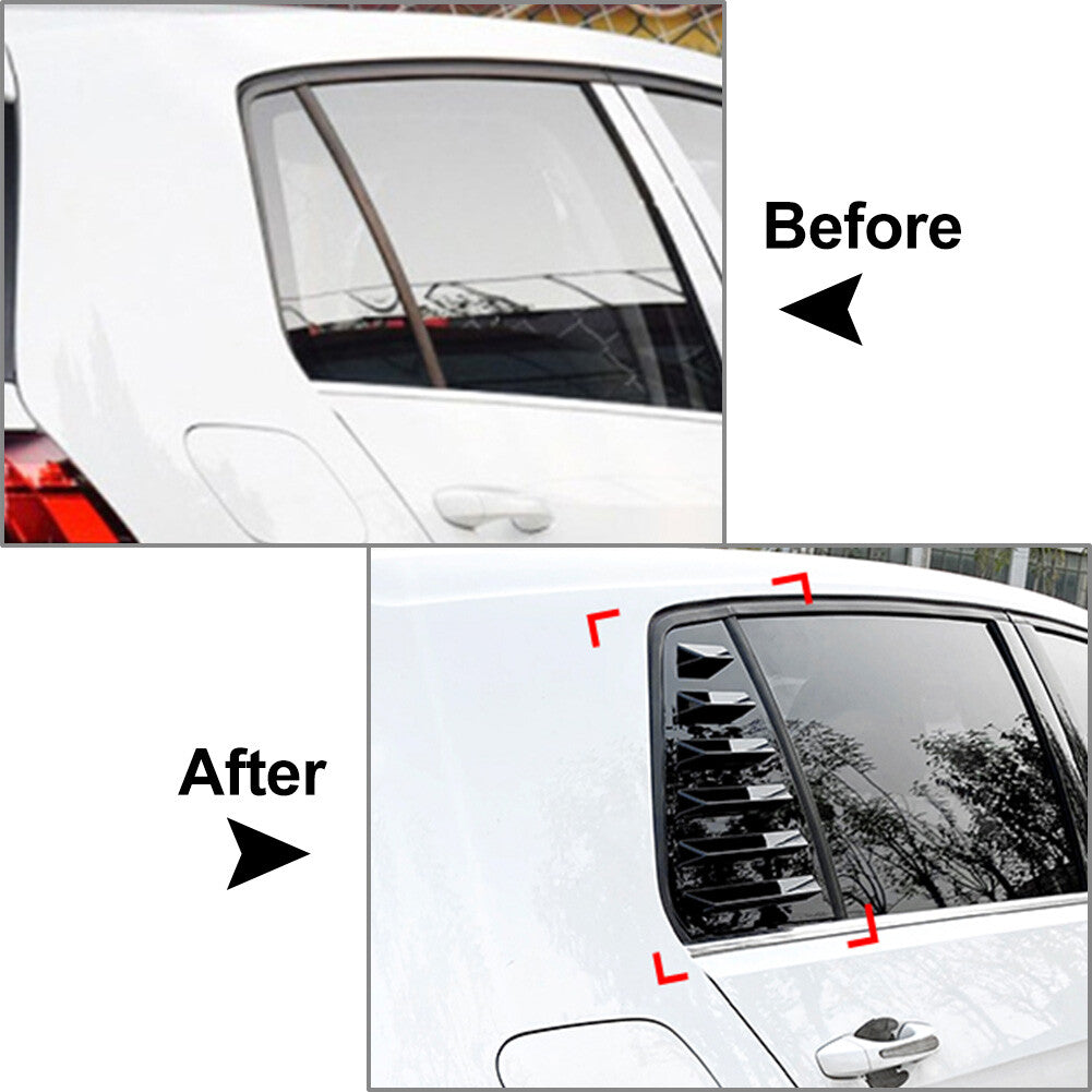Rear Window Side Vent Shutter Louver Cover Trim for VW for Golf MK7 MK7.5 2014-19 19