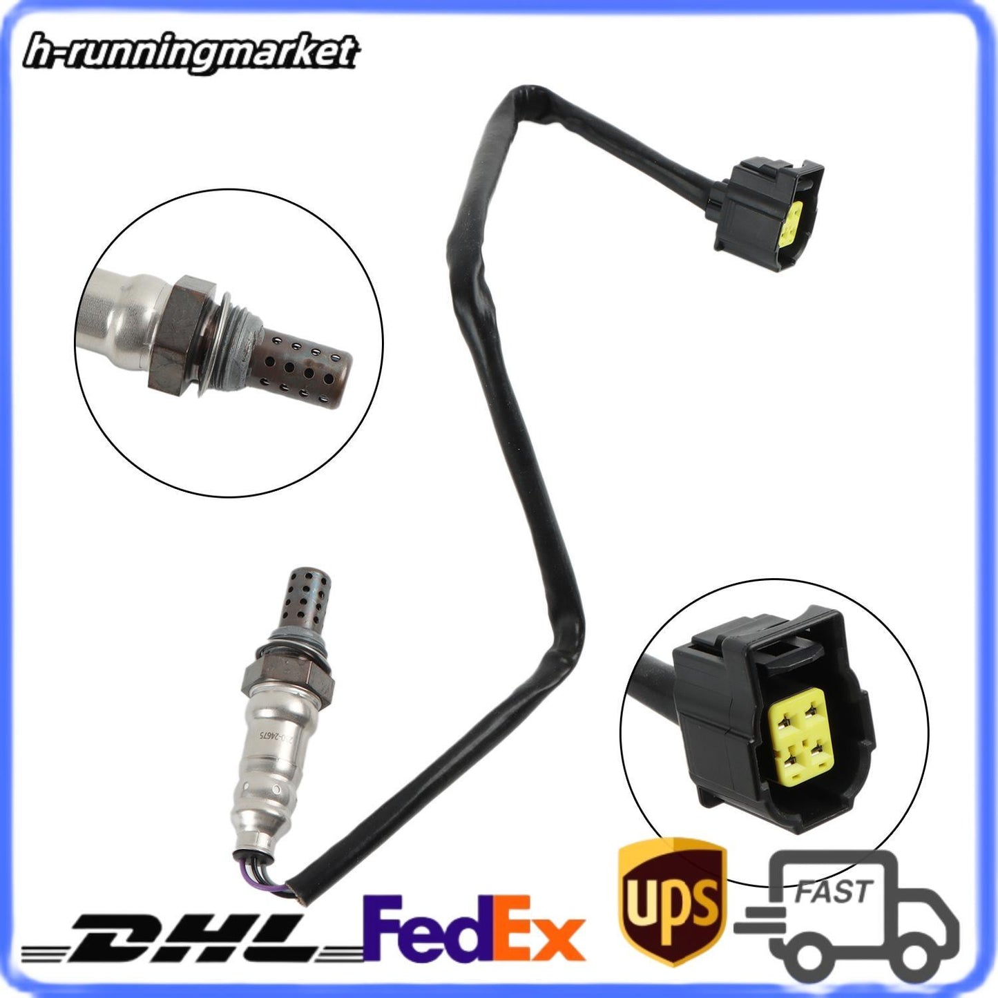 4pcs O2 Oxygen Sensor for Jeep for Wrangler JK 2007-2009 L3.8L Upstream Downstream