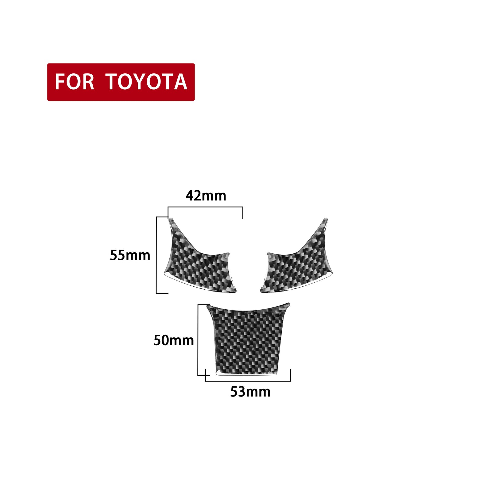 Red Carbon Fiber Rear Watercup Panel Cover Trim for Suzuki Grand Vitara 2006-13 v