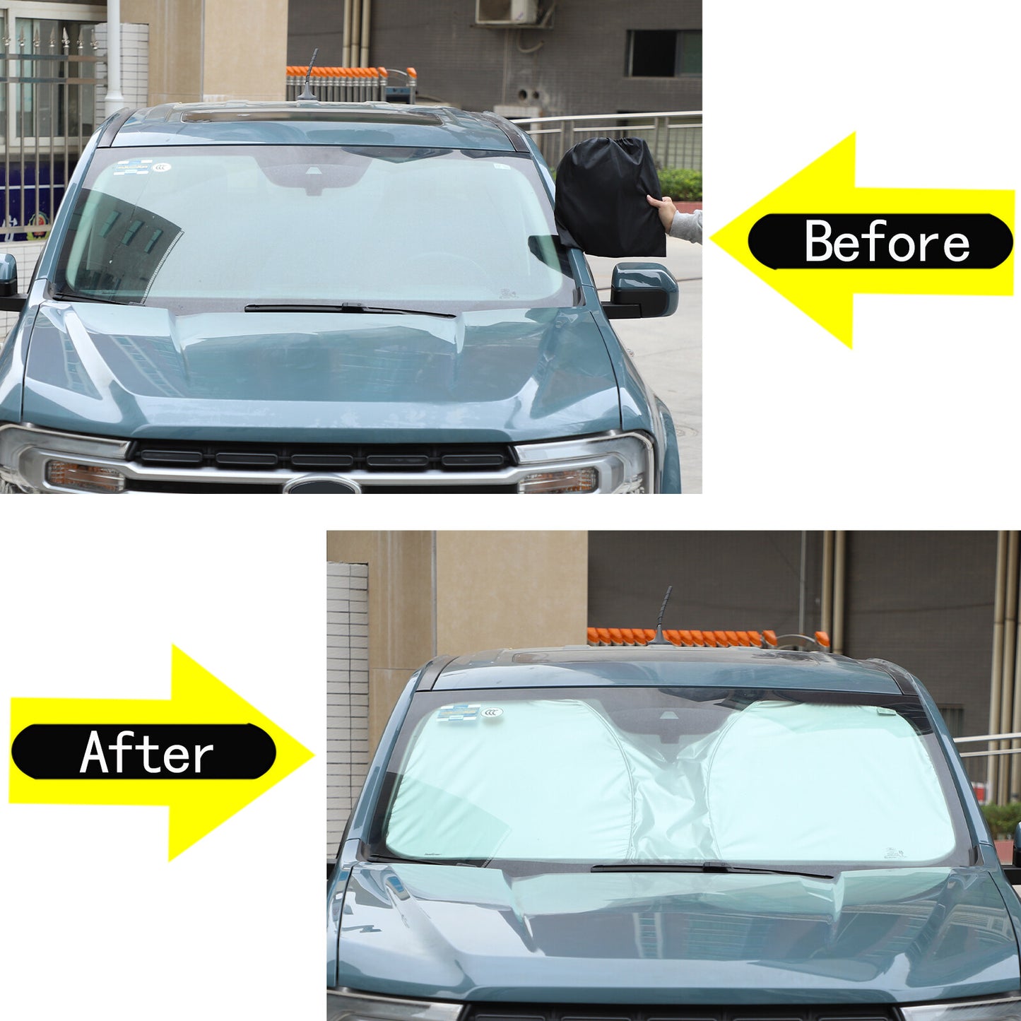 Folding windshield sunshade/sun visor for Maverick 2022 - 24 UV shield - n