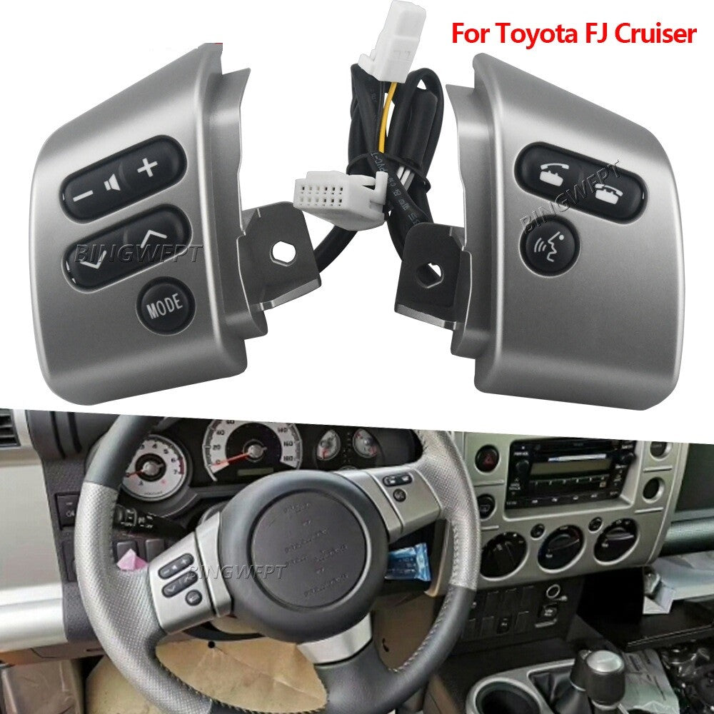 for Toyota FJ Cruiser 2007-2021 Silver Steering Wheel Control Switch 84250-35070
