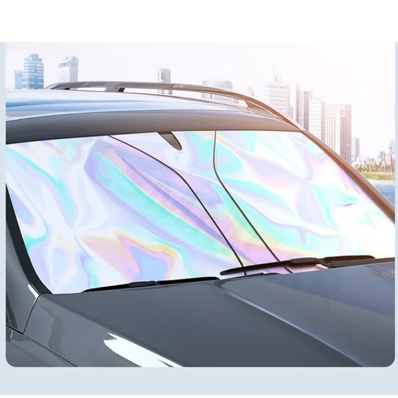 Car Windshield Sun Shade Accessories Foldable Front Window Cover Visor 145x80cm Q