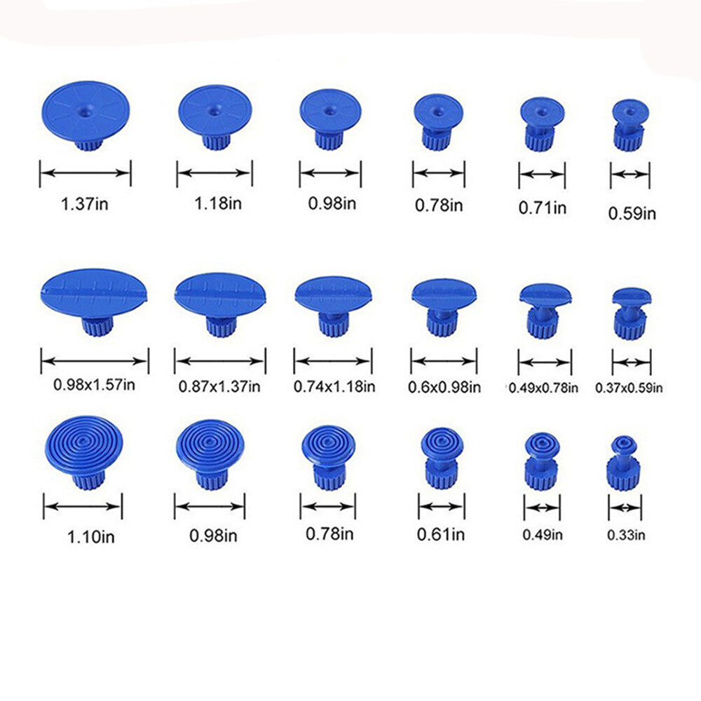 106PCS Hammer Tools Glue Tabs For Paintless Dent Removal Tools v