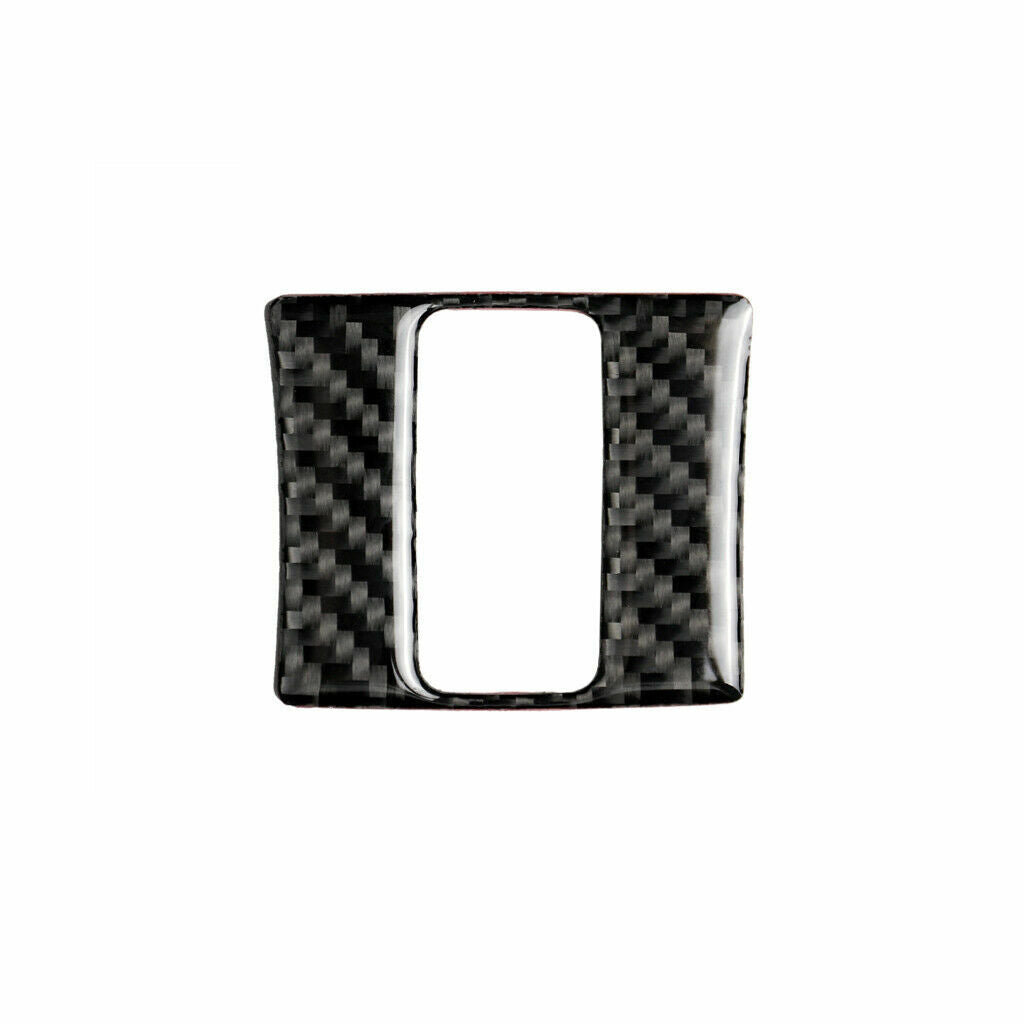 Carbon Fiber Warning Lamp Button Cover Fit for Mazda 3 Axela 2013-2018