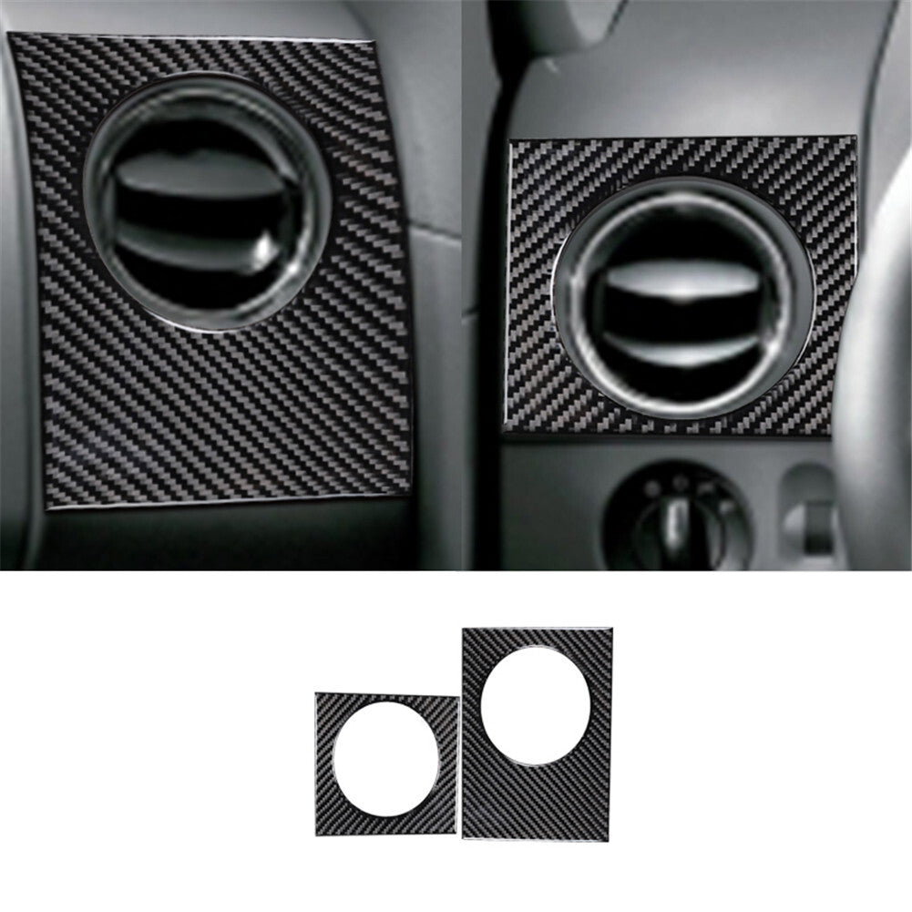 Carbon Fiber Interior Side Air Vent Outlet Cover Trim for Ford F-150 FX4 2004-08