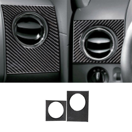 Carbon Fiber Interior Side Air Vent Outlet Cover Trim for Ford F-150 FX4 2004-08