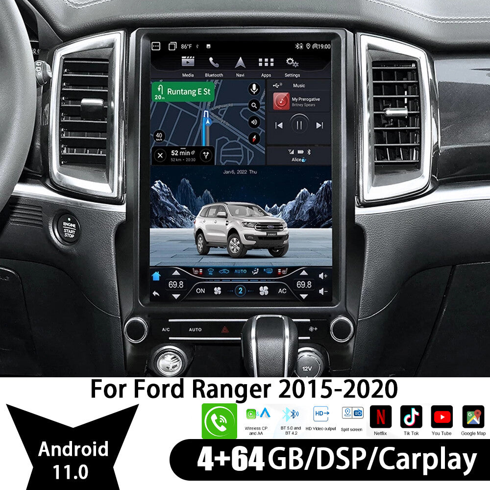 12.1 Android 11 Car Style Radio GPS Navigation For Everest Ranger n