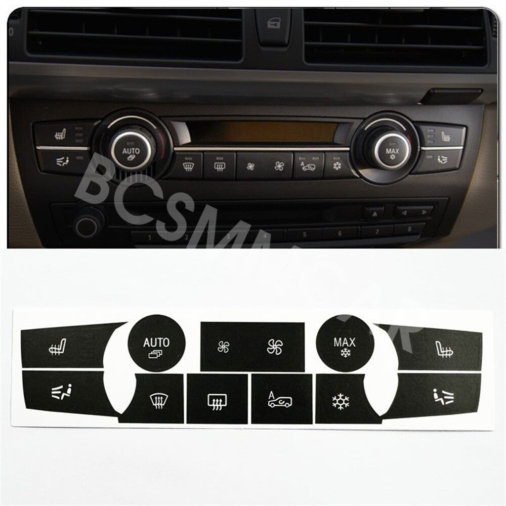 Fit for BMW for X5 2007-2013 E70 E71 Temperature Climate Control Button Repair Decal Q