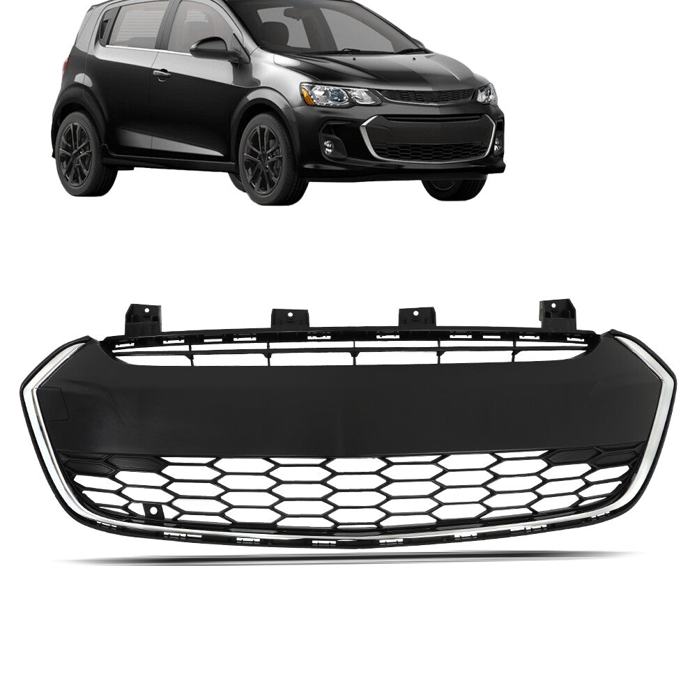 The all-new lower front bumper grille is available on the 2017-2020 Sonic LT- n