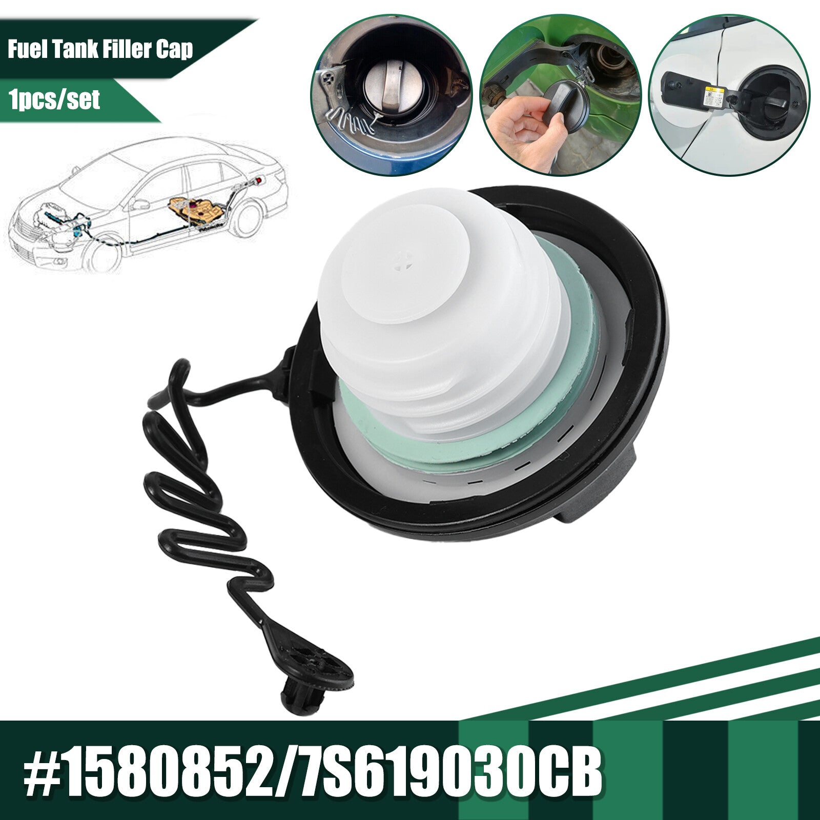  for ford  Transit MK8 2014-2019 Petrol Diesel Fuel Filler Cap 1580852 7S619030CB Q