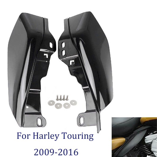 Black mid-frame air deflector heat shield for Harley Touring Street Glide 2019+- n