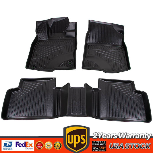 Floor Mats Liner for 2016-2021 for Honda for Civic 4 Door Waterproof All Season Carpet v
