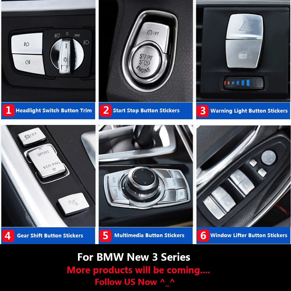 for BMW 1 2 3 4 Series F20 F22 F30 F34 F32 Car Warning Ligt Switch Button Cover