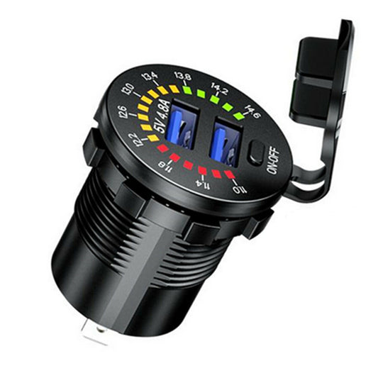 Car Intelligent Fast for Charger Dual USB Socket Phone Tablet PC GPS Quick Charging