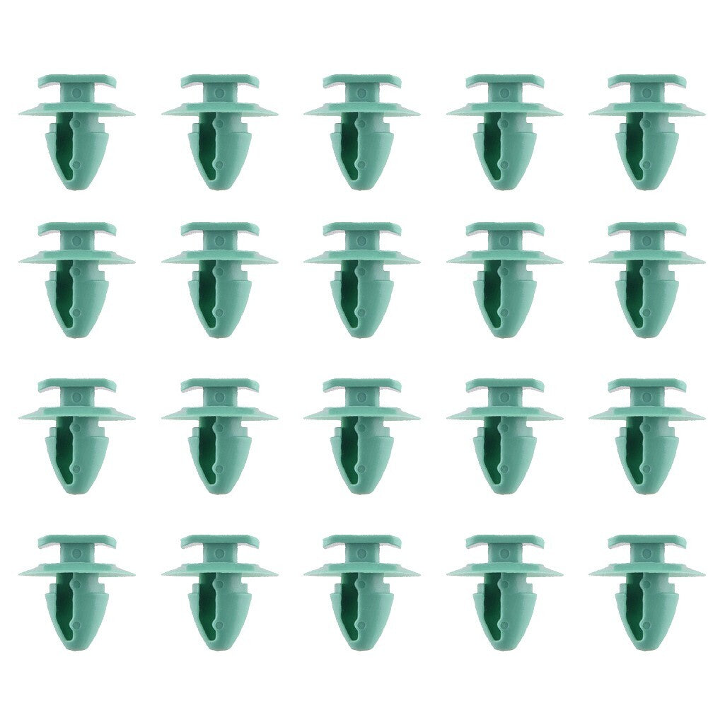 Car Wheel Arch Fender Flare Molding Trim Retainer Clip Green Fastener Clamp 20pc