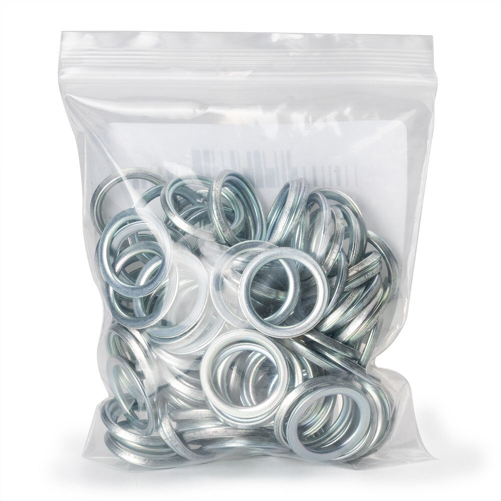 100Pcs Crushable Oil Drain Plug Gaskets for Mitsubishi MD050317 21513-21000