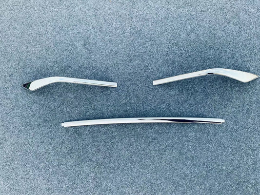 New Rear Lower Bumper Chrome Style Cover Trim For 2020-2023 for Toyota Harrier Venza