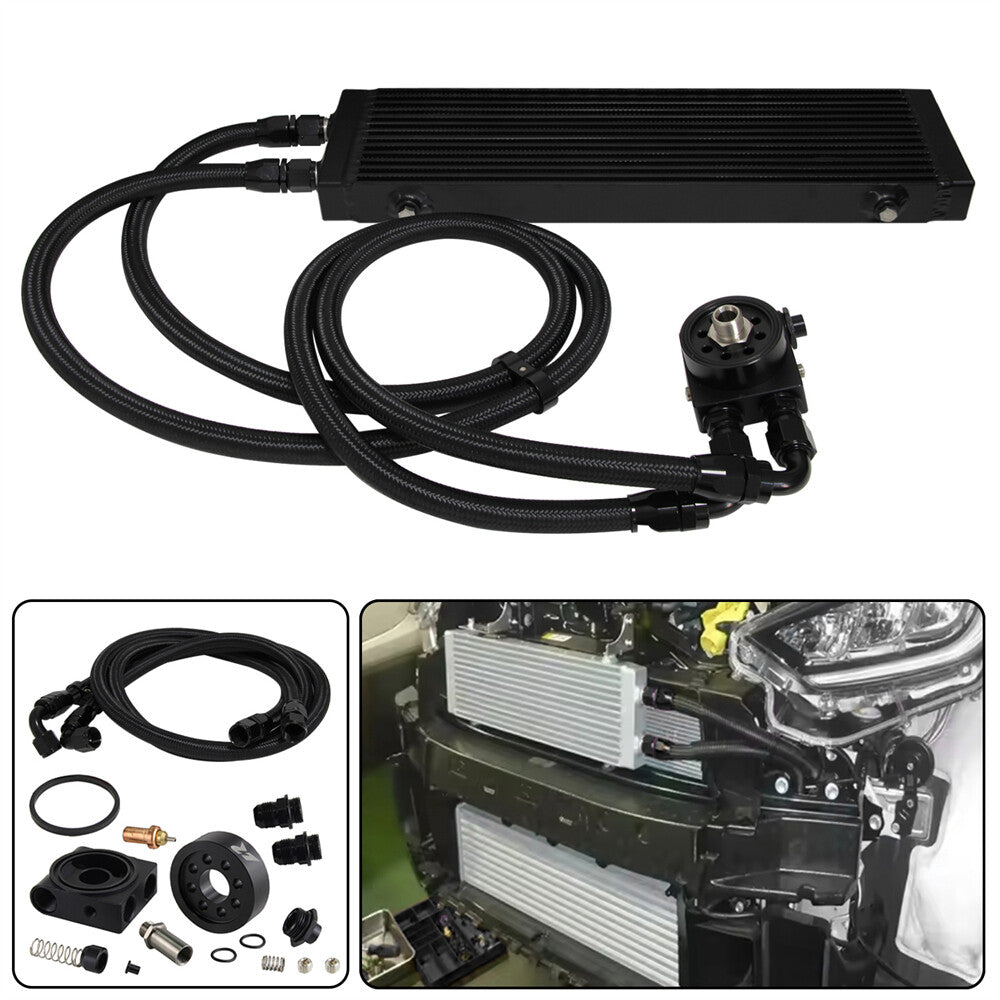 Large Dual Pass BarPlate Oil Cooler Kit for Subaru BRZ for Scion -S FA20 2013+