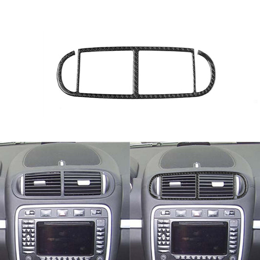 Carbon Fiber Center Air Vent Outlet Cover Trim for Porsche for Cayenne 2003-2010