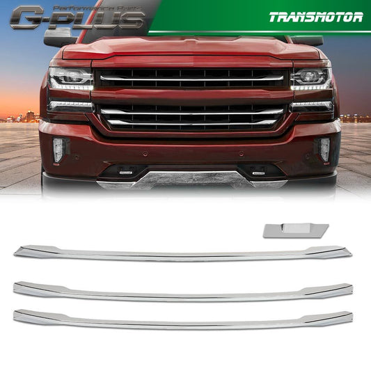 Fits 16-18 for Silverado 1500 LT Z71 Snap On Grille Overlay Grill Cover - v