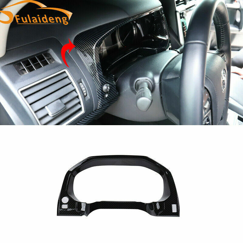 Carbon Fiber Dashboard Panel Frame Cover Trim for Toyota Prado FJ150 2018-2021