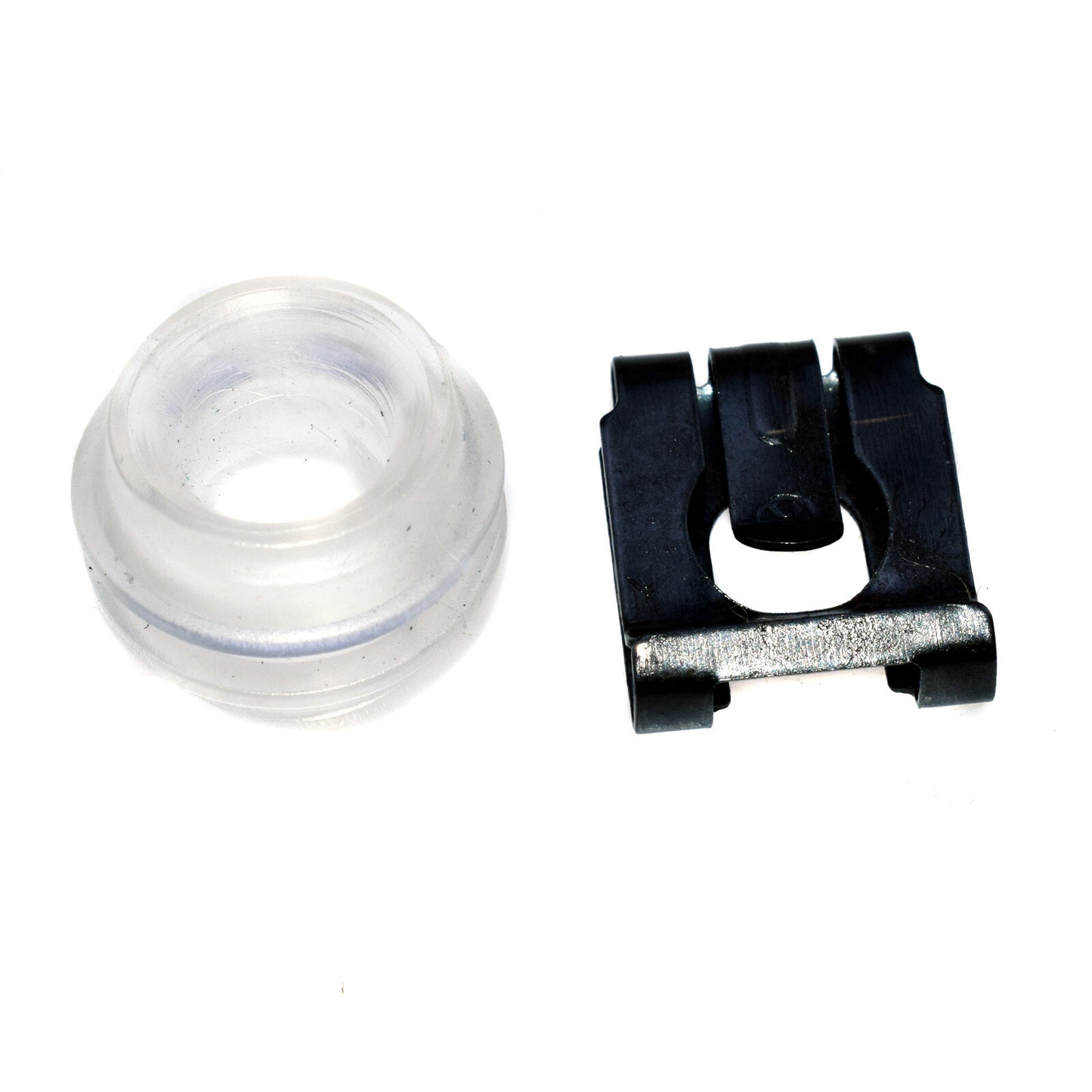 Shift linkage bushing with clips for Mercedes W111 and W123 automatic transmissions. n