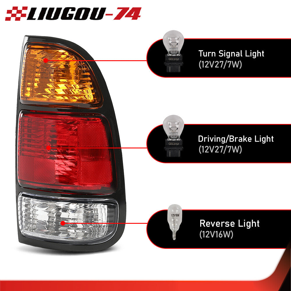 Suitable for Tundra taillight assembly set with left and right light bulbs for 00-06- v