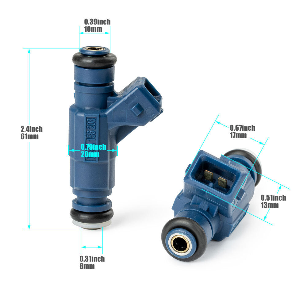 Two fuel injectors for Polaris Sportsman X2 800 EFI Ranger XP 700 800 RZR S 800