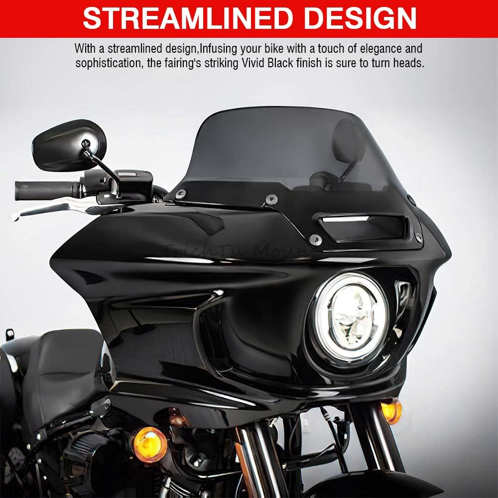 Front Headlight Fairing Windshield for Harley Softail FXLRST 1YXZ LOW RIDER ST Q