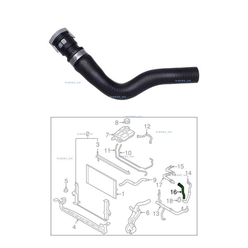 Engine HVAC Heater Outle Hose for Volvo S40 V50 C70 C30 2008-2013 30636954 Q