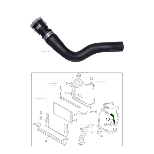 Engine HVAC Heater Outle Hose for Volvo S40 V50 C70 C30 2008-2013 30636954 Q