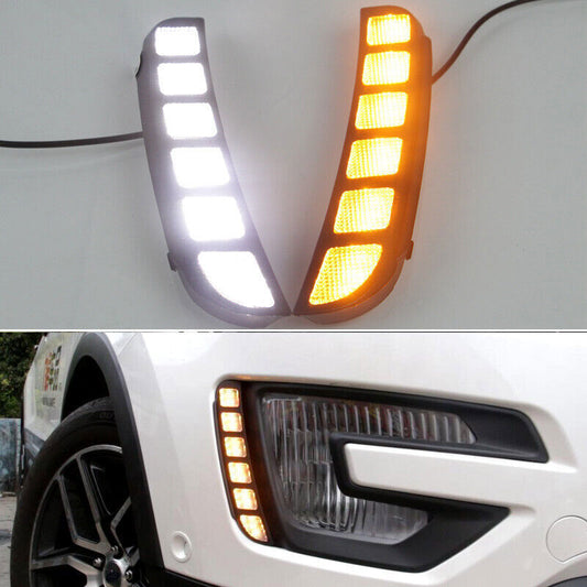 2017-2019 For Explorer LED DRL Front Bumper Fog Lamp / Turn Signal Lamp n