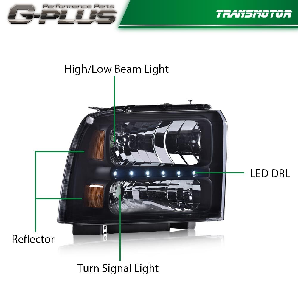 Select 05-07 F250 F350 F450 F550 Super Duty LED DRL Skylight - v
