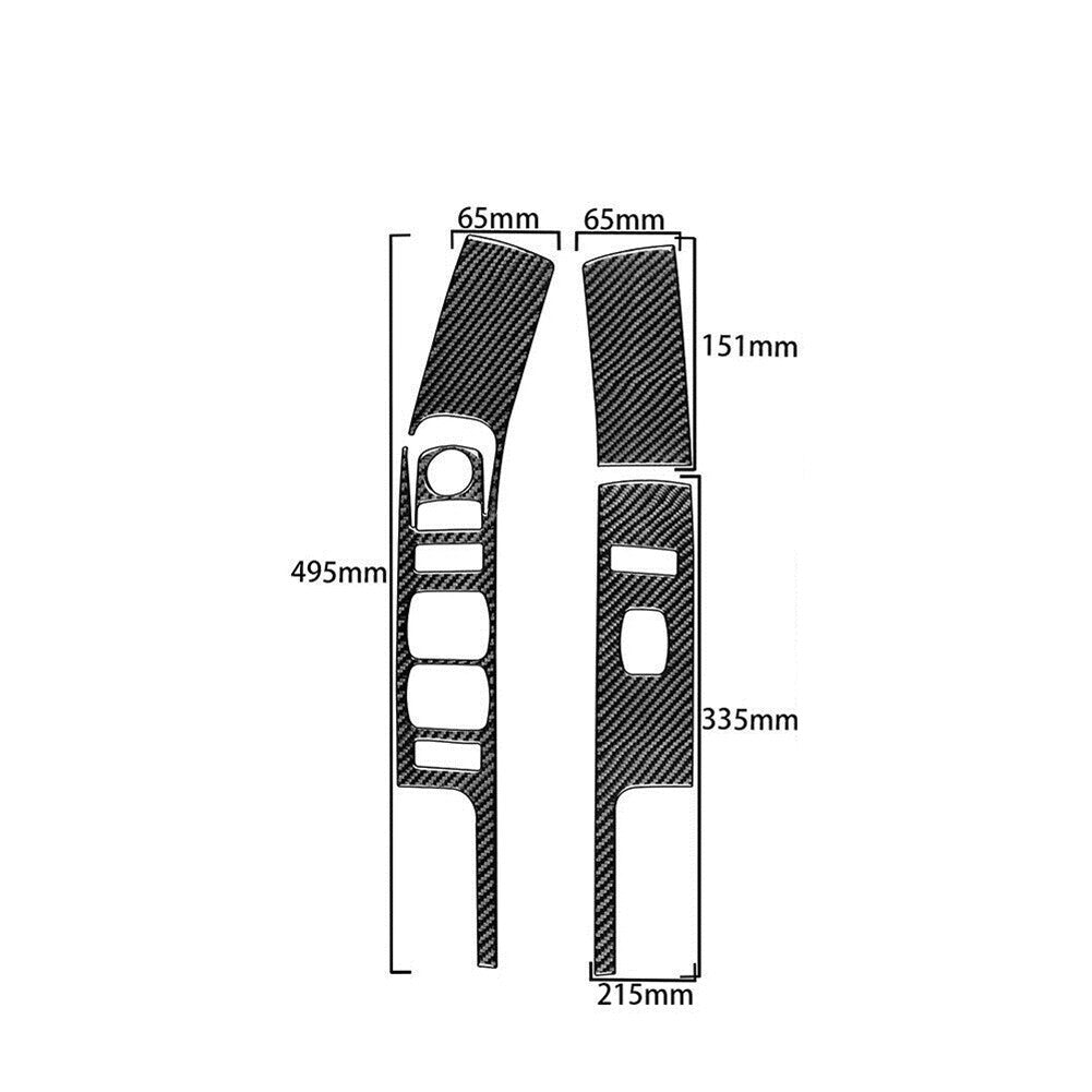 Carbon Fiber Front door Window control Trim For Silverado for GMC for SIERRA 2014-2018