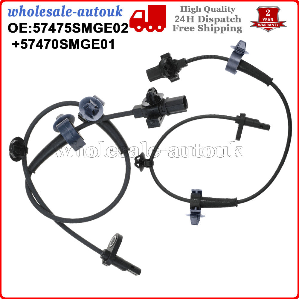 2X ABS Sensor for Honda for Civic 2006 -12 Rear Left & Rear Right Wheel Speed Sensor Q