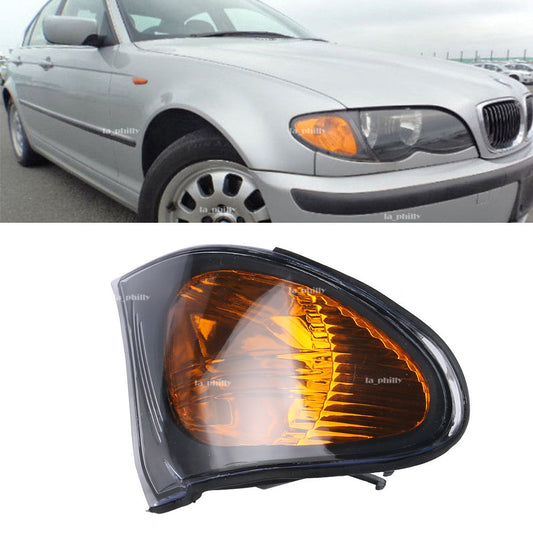RH Corner Turn Signal Lights Amber Lens for BMW 02-05 E46 3-SERIES 4-Door Sedan Q