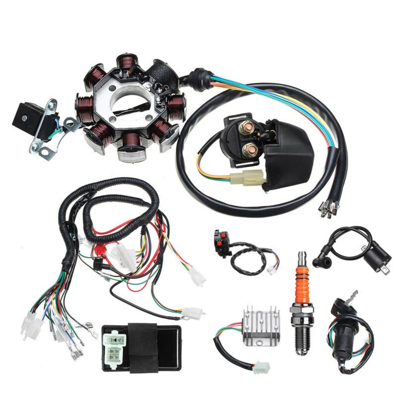 Wiring Harness Loom CDI Ignition Coil Spark Plug Switch for 125 150 250cc ATV