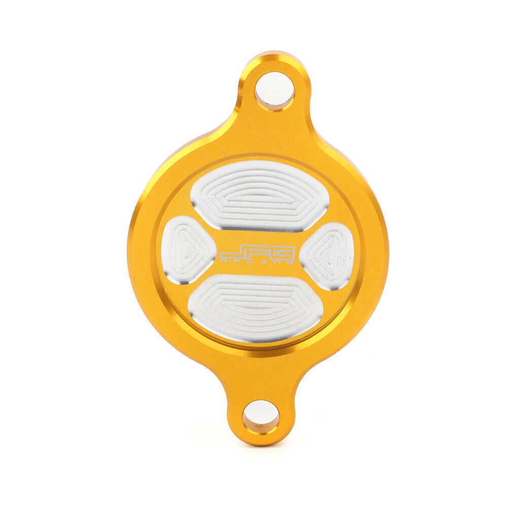 for Suzuki RMZ250 RMZ450 RMX450Z 2010-2017 Gold Motorcycle Oil Filter Cover Cap Q