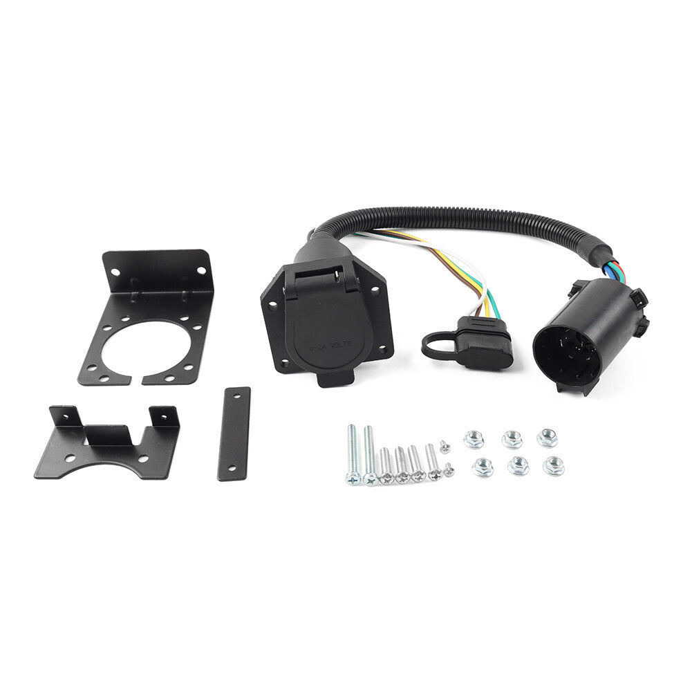 7 Way And 4 Way Flat Trailer Wire Harness Plug Kit for Ford for GMC for Chevy