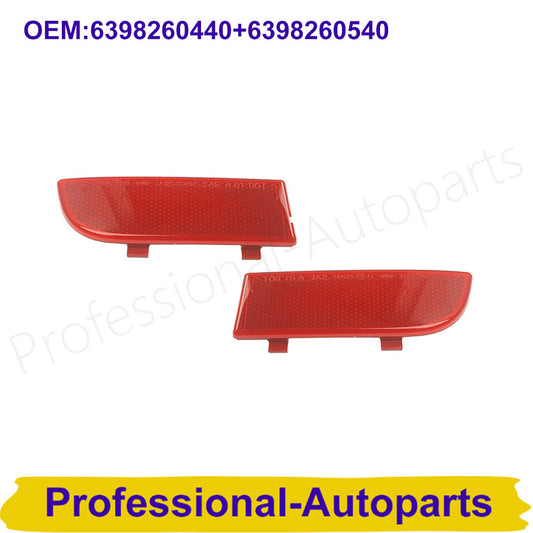 1Pair Rear Bumper Reflector Light for Mercedes Benz W639 2003-2014 No Bulb Cover Q
