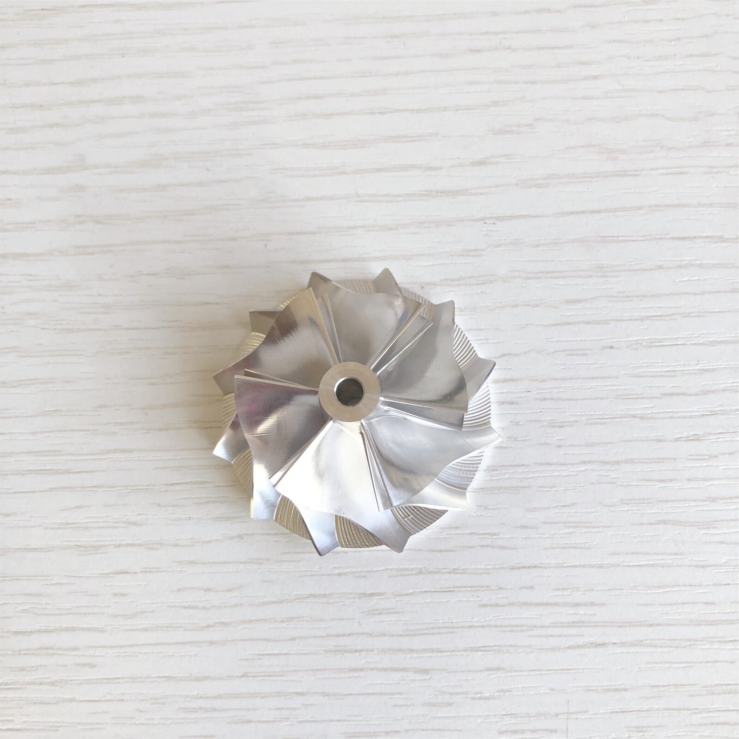 KP39 35.57/46.00 mm 6+6 Blade High-Performance Turbine Billet Compressor Wheel