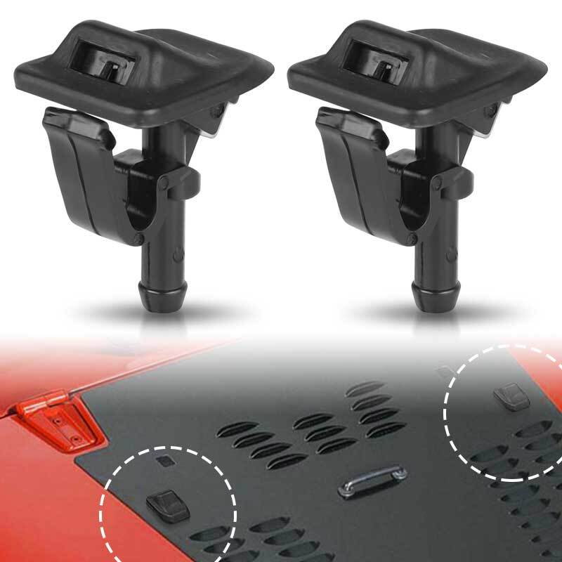 Windshield Washer Nozzle Replacement Jet Cleaning for Jeep for Wrangler TJ JK 02-12