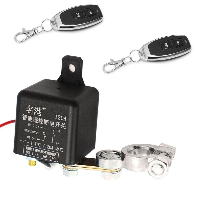 24V 200A Dual Remote Control Car Battery Disconnection Isolator Main Switch